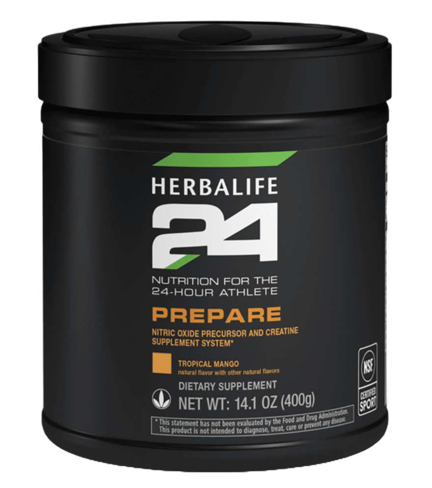 Herbalife24 Prepare Pre - Workout Canister – Nitric Oxide Boost & Creatine Powder - Viva Leaf