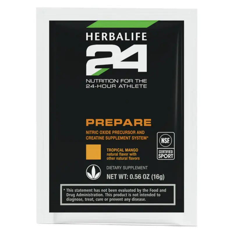 Herbalife24 Prepare – Pre-Workout Active Nutrition Drink Mix – Tropical Mango Flavor