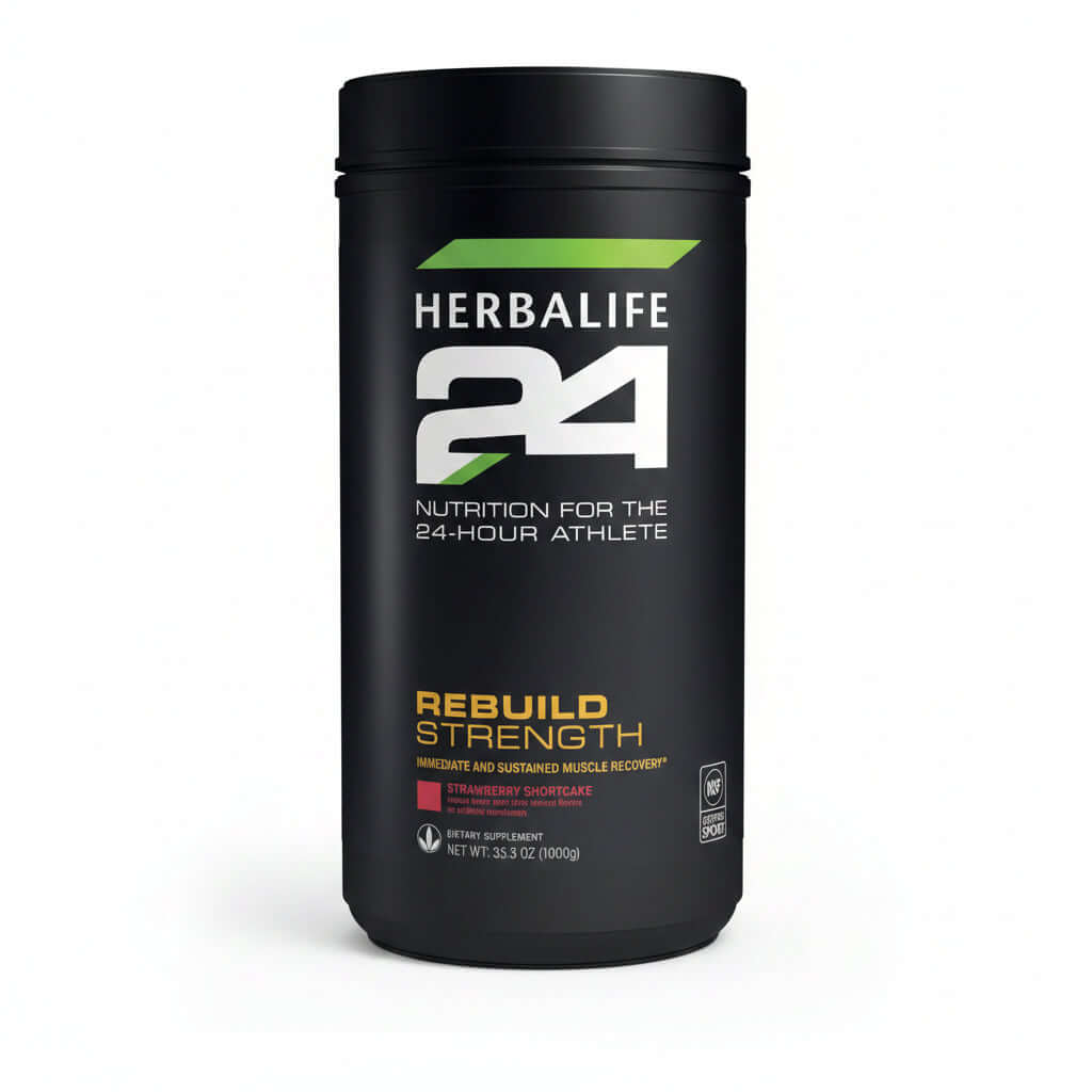 Herbalife24 Rebuild Strength Protein Powder, Strawberry Shortcake, 24g Protein