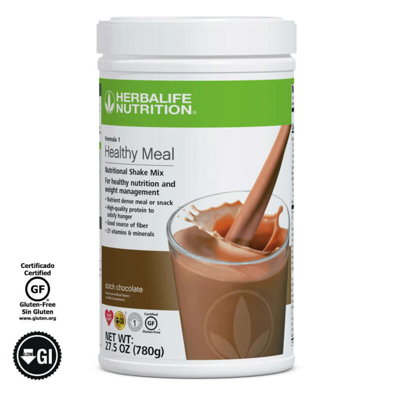 Herbalife Formula 1 Healthy Meal Nutritional Shake Mix, Meal Replacement Powder - Dutch Chocolate (780 g)