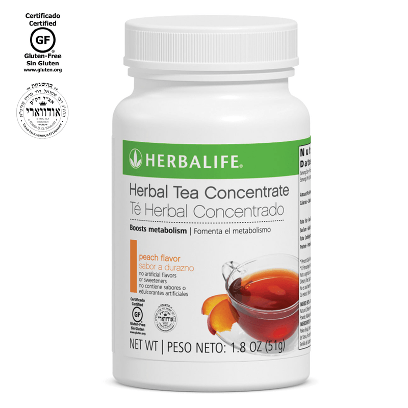 Herbalife® Herbal Tea Concentrate Peach | Instant Energy & Metabolism Support Powder (1.8 oz)