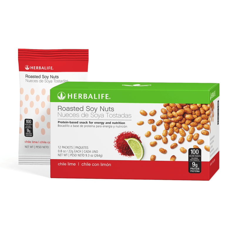 Herbalife® Roasted Soy Nuts Chili Lime | High - Protein Crunchy Savory Snack Packs (100 Calories) - Viva Leaf