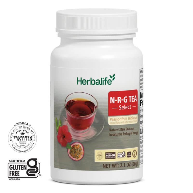 Herbalife® N - R - G Tea Select Passionfruit Hibiscus | Non - GM Instant Energy & Mental Alertness Powder (Zero Calories) - Viva Leaf