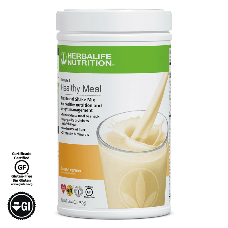 Herbalife Formula 1 Healthy Meal Nutritional Shake Mix, Meal Replacement Powder - Banana Caramel (750 g) - Viva Leaf