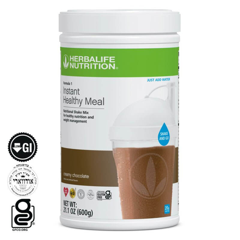 Herbalife Formula 1 Instant Healthy Meal Nutritional Shake Mix Creamy Chocolate - Water Mixable Powder - Viva Leaf
