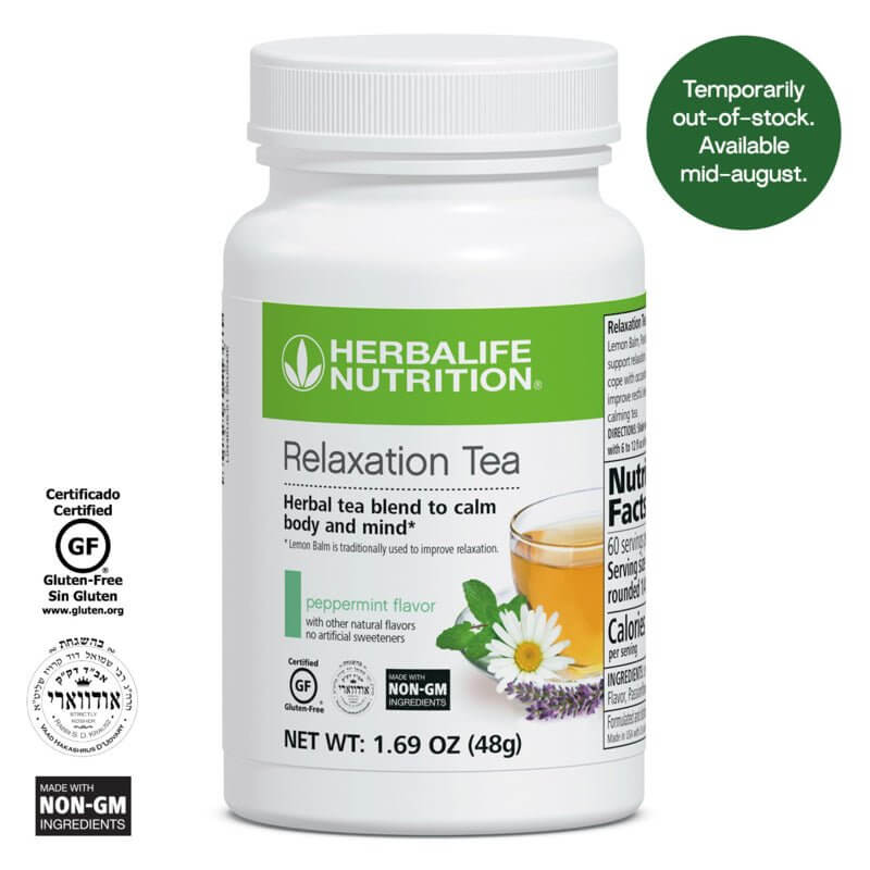 Herbalife® Relaxation Tea | Instant Caffeine - Free Herbal Blend for Mood & Sleep Support (Peppermint Flavor) - Viva Leaf