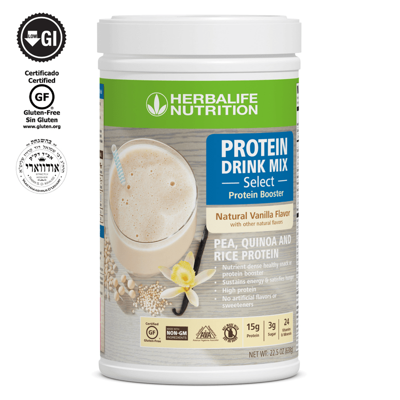 Herbalife Protein Drink Mix Select Natural Vanilla Flavor - Plant - Based Powder Blend - Viva Leaf